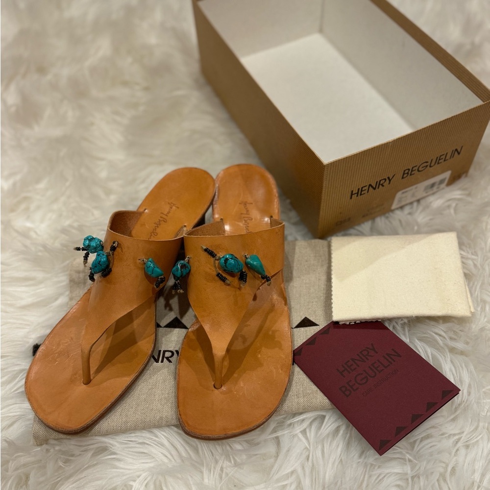 Henry Beguelin Wooden Heeled Sandals